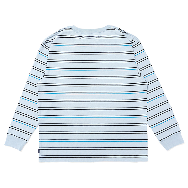 画像: CHALLENGER/L/S STRIPE BORDER TEE（LT BLUE）［ストライプボーダー長袖T-24春夏］