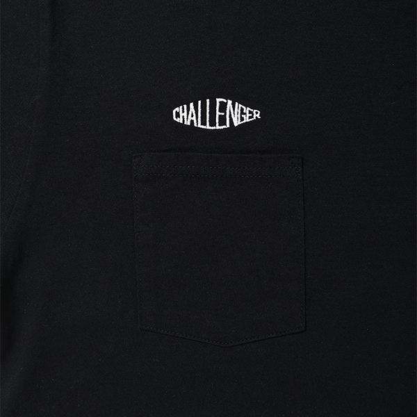 画像: CHALLENGER/LOGO PKT TEE（BLACK）［刺繍ポケT-24春夏］