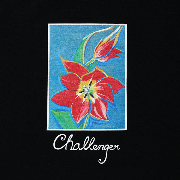 画像: CHALLENGER/FLOWER TEE（BLACK）［プリントT-24春夏］