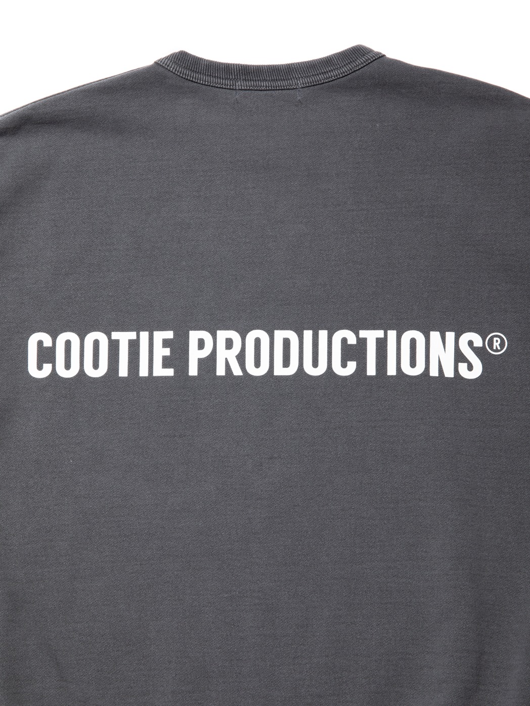 画像: COOTIE PRODUCTIONS/Pigment Dyed Open End Yarn Sweat Crew（Black）［ピグメントダイスウェットクルー-23秋冬］