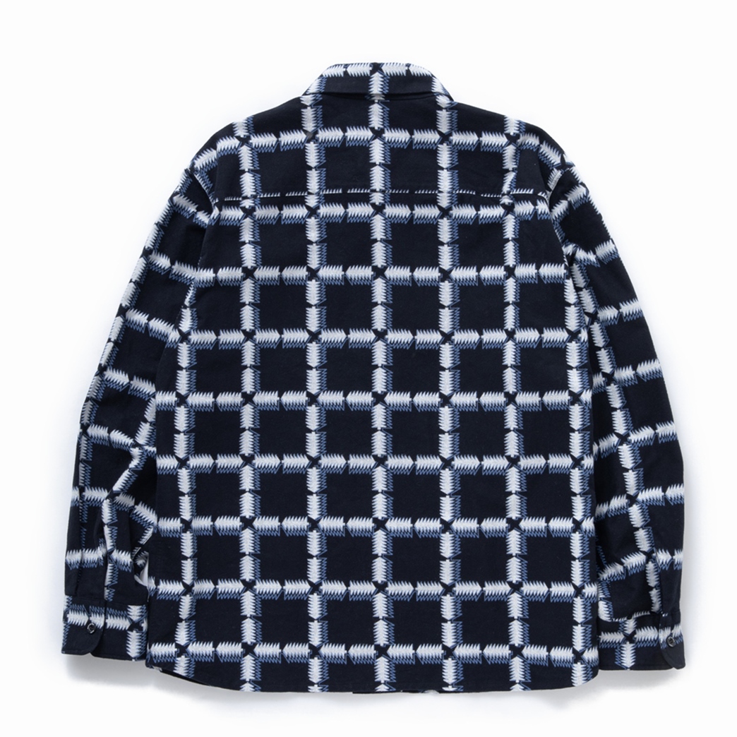 画像: 【30%OFF】RATS/NATIVE PRINT FLANNEL SHIRT（BLUE）［ネイティブプリントフランネルシャツ-23秋冬］