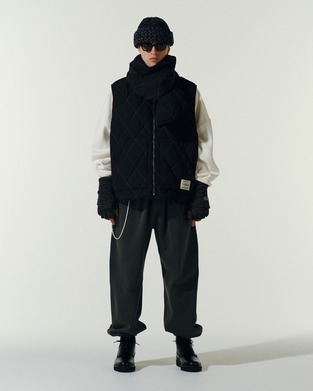 COOTIE PRODUCTIONS/Pigment Dyed Open End Yarn Sweat Pants（Black 