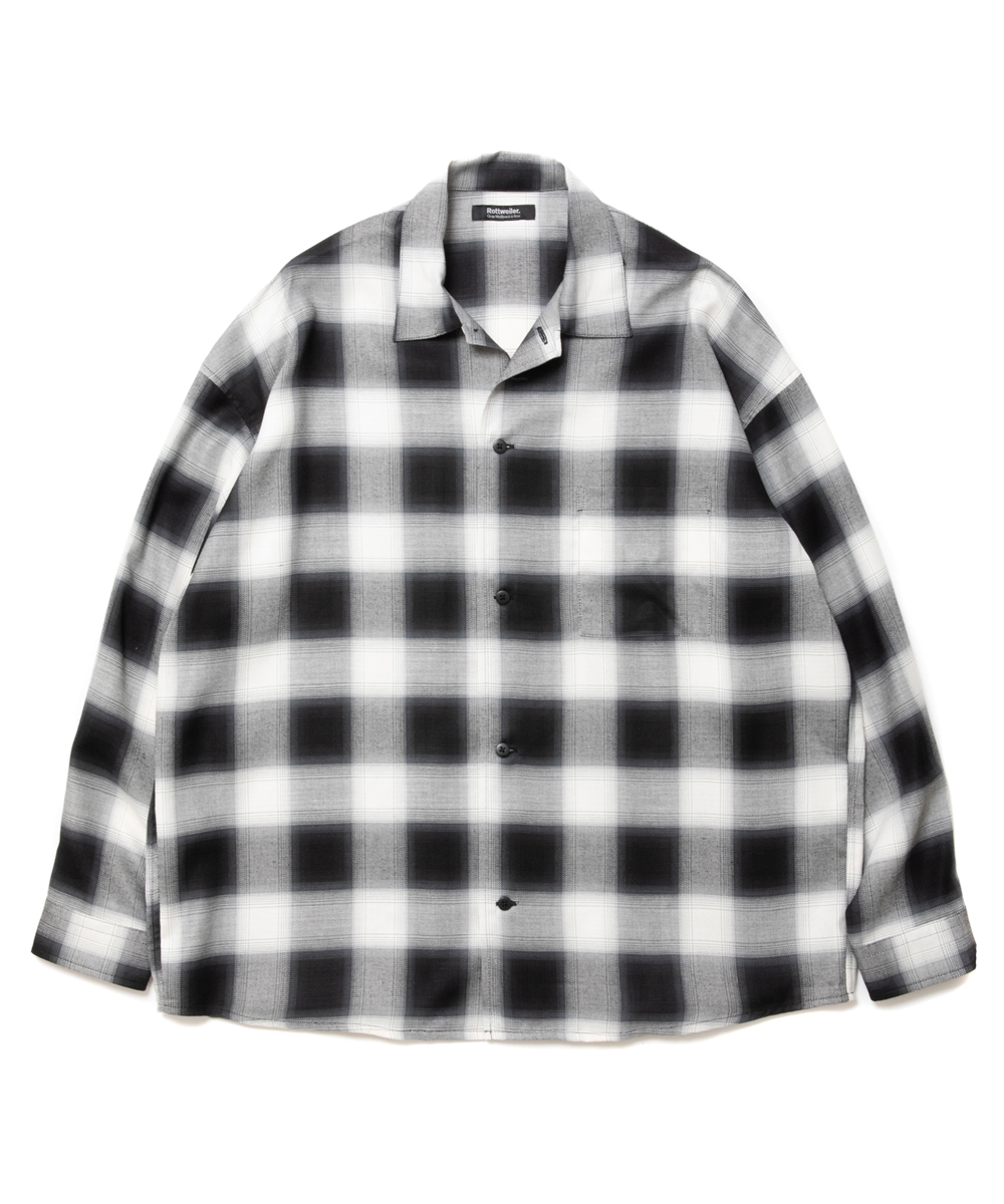 ROTTWEILER (ロットワイラー) R9 OMBRE L/S SHIRT(オンブレチェック 