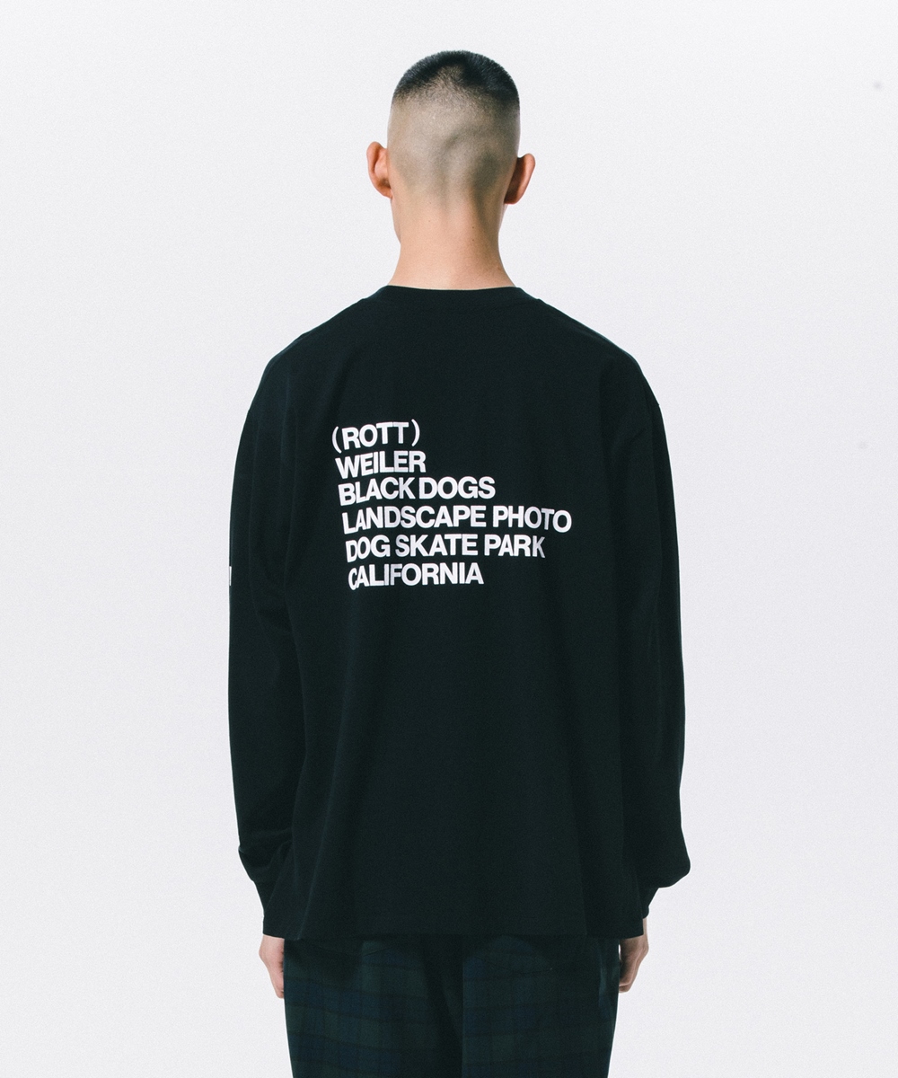 画像: ROTTWEILER/R.W PHOTO L/S TEE（BLACK） 【30%OFF】［プリント長袖T-24春夏］