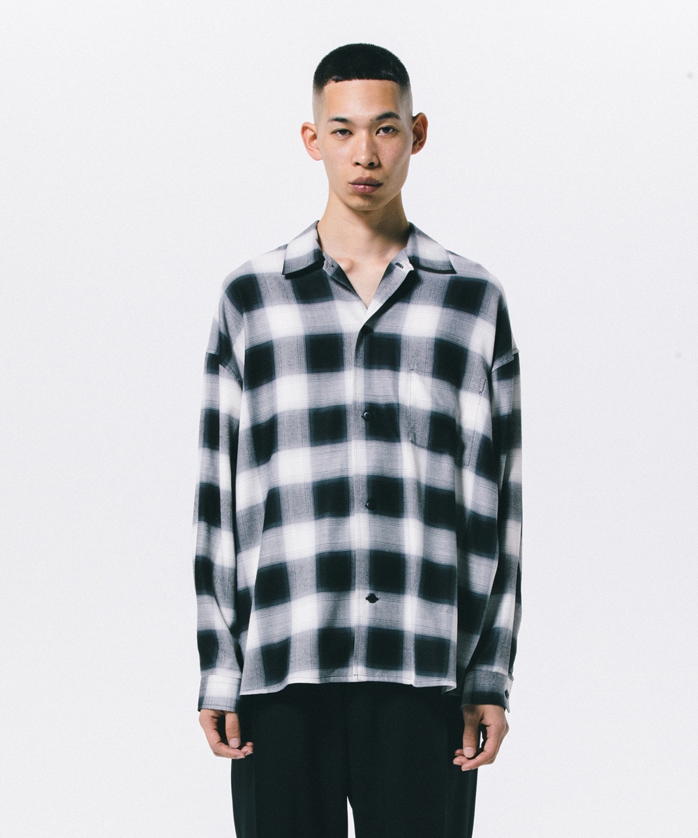 画像: ROTTWEILER/R9 OMBRE L/S SHIRT（WHITE）［オンブレチェックシャツ-24春夏］