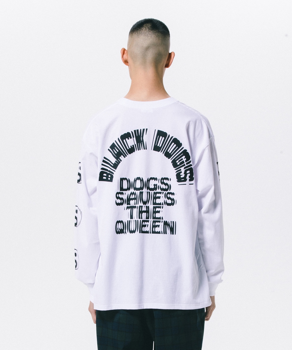 画像: ROTTWEILER/CIRCLE L/S TEE（WHITE）［プリント長袖T-24春夏］