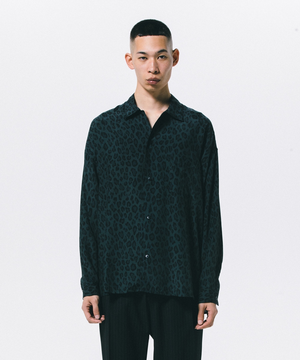 画像: ROTTWEILER/R9 LEOPARD L/S SHIRT（GREEN）［レオパードシャツ-24春夏］