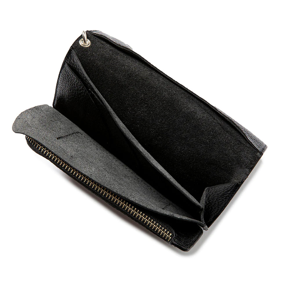 画像: CALEE/STUDS LEATHER LONG WALLET（BLACK）［スタッズレザーロングウォレット-23秋冬］