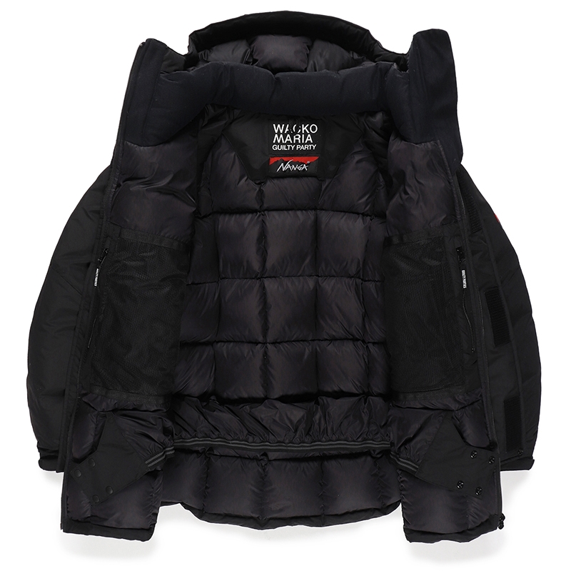 画像: WACKO MARIA/NANGA / MOUNTAIN BELAY COAT（BLACK）［マウンテンビレーコート-23秋冬］