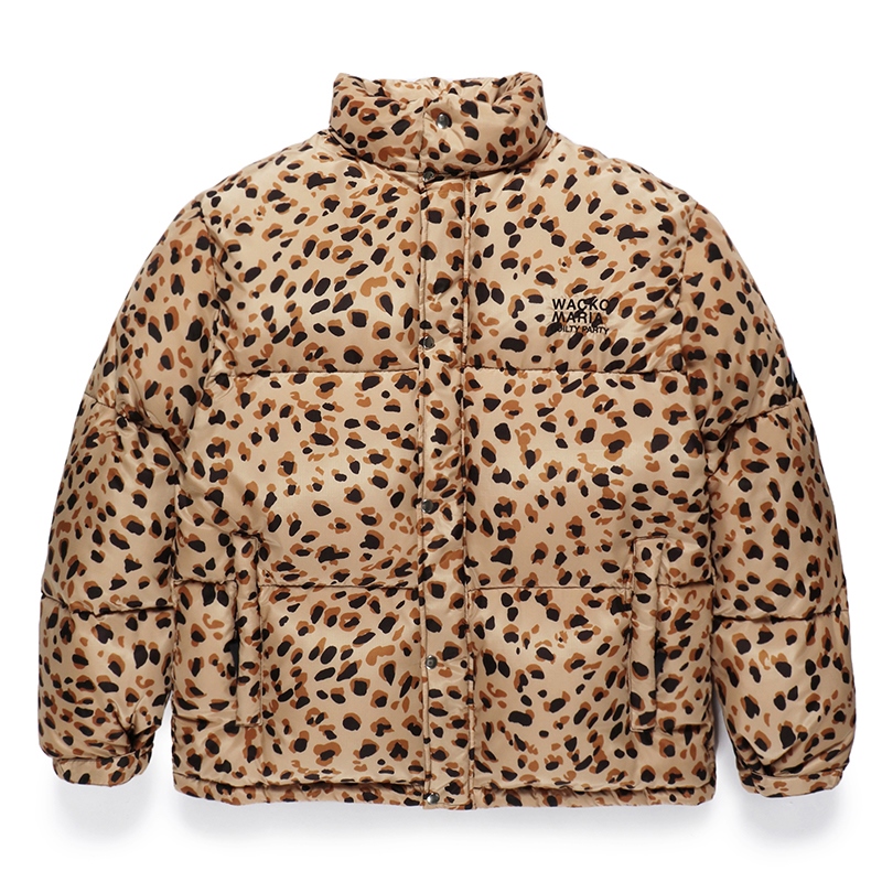 画像: WACKO MARIA/NANGA / LEOPARD DOWN JACKET（BEIGE）［レオパードダウンJKT-23秋冬］