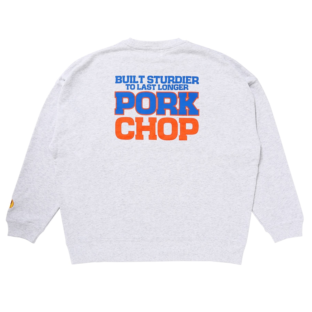 画像: PORKCHOP/O.P. SQUARE SWEAT（ASH）［クルーネックスウェット-23秋冬］