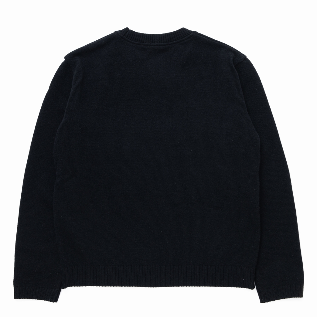 画像: RATS/FANG CREW NECK KNIT（BLACK）［クルーネックニット-23秋冬］