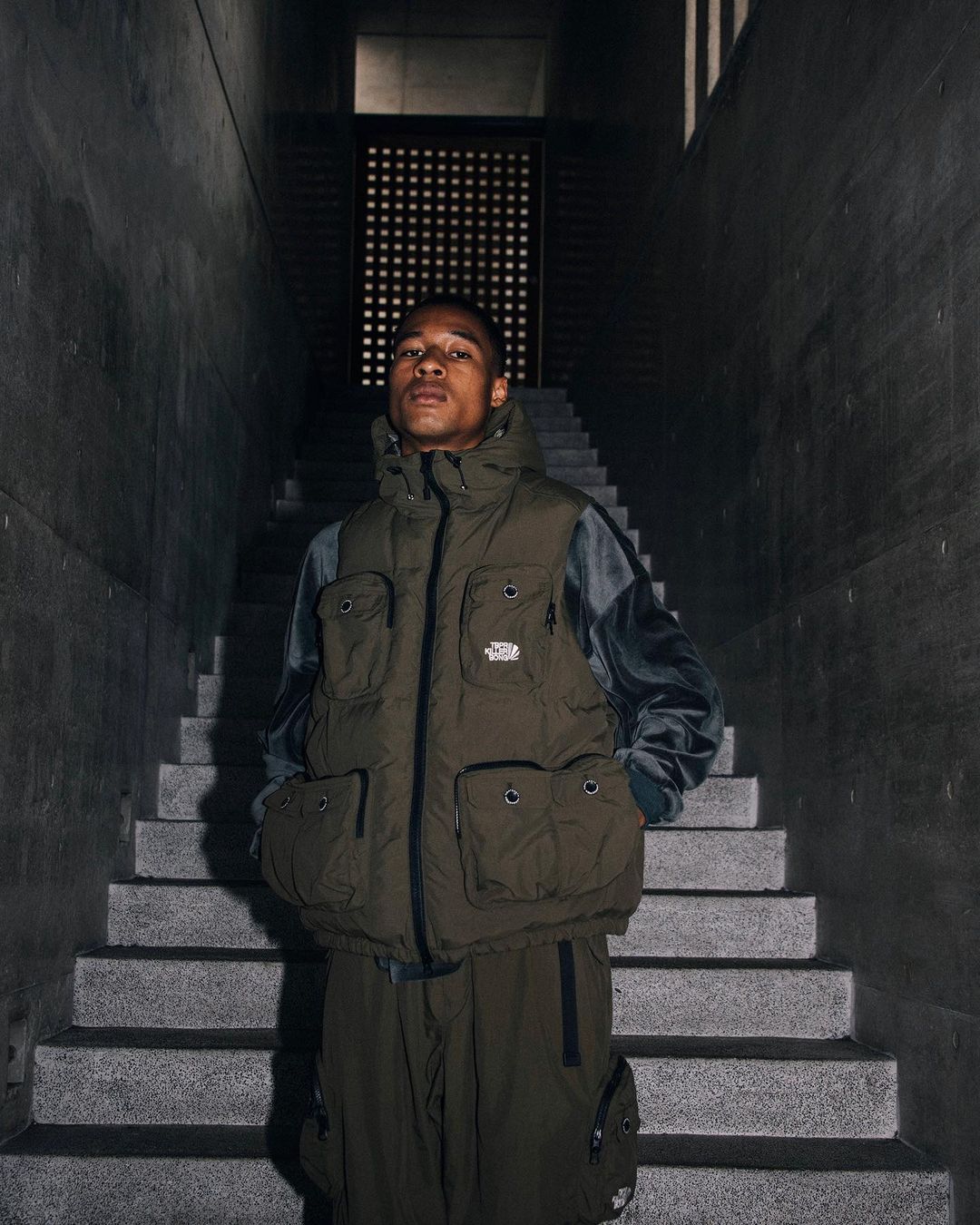画像: 【30%OFF】TIGHTBOOTH/DOWN VEST（Olive）［ダウンベスト-23秋冬］