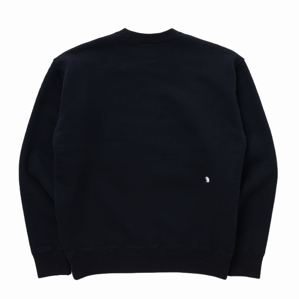 画像: 【30%OFF】RATS/CHEESE CREW NECK SWEAT（BLACK）［クルーネックスウェット-23秋冬］