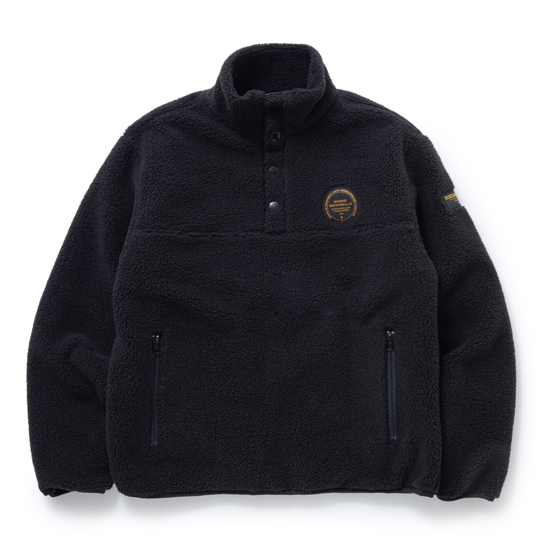 画像: 【30%OFF】RATS/STAND COLLAR FLEECE（BLACK）［スタンドカラーフリース-23秋冬］