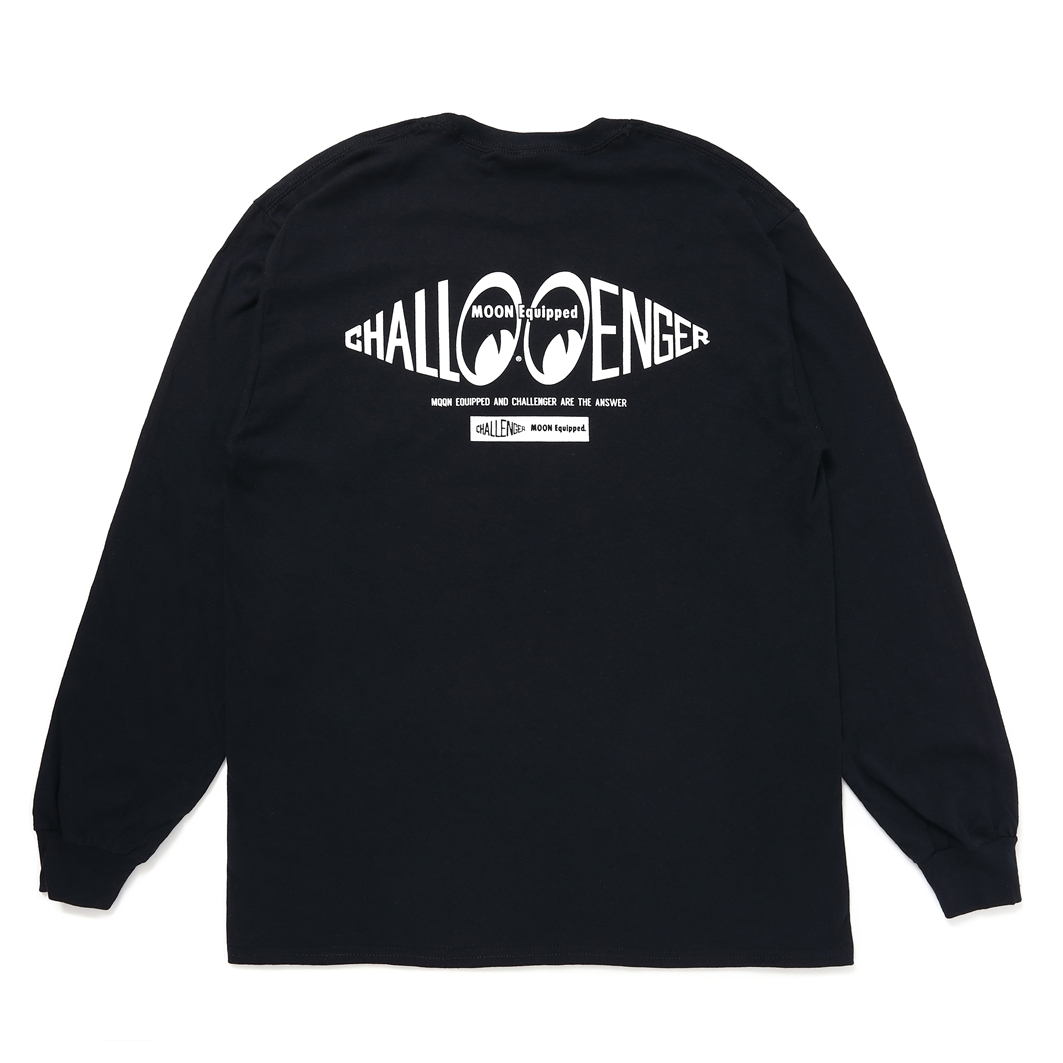 画像: CHALLENGER/×MOON Equipped L/S TEE（BLACK）［プリント長袖T-24春夏］