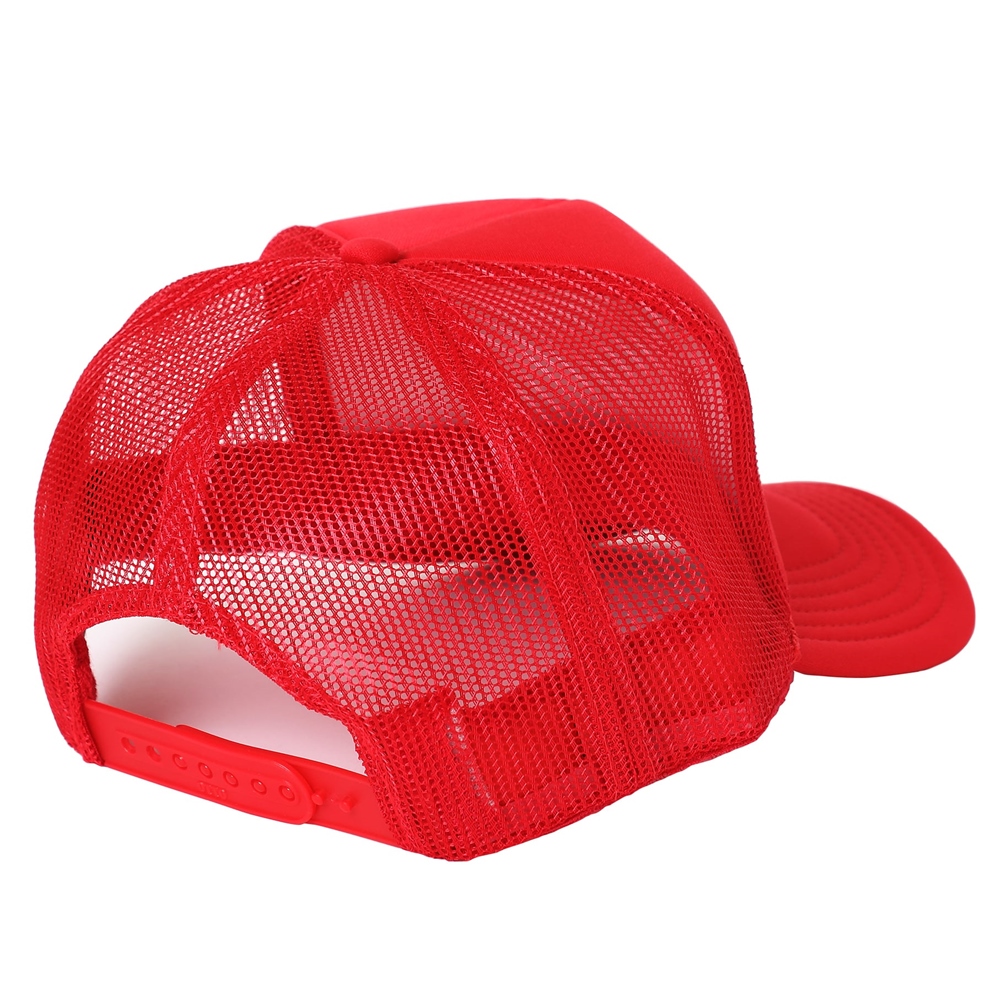 画像: PORKCHOP/WHEEL LOGO MESH CAP（RED）［メッシュキャップ-23秋冬］