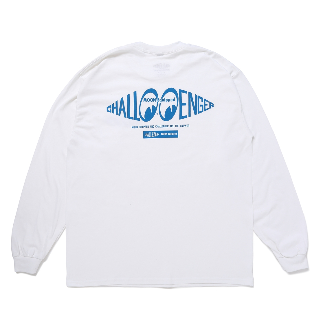 画像: CHALLENGER/×MOON Equipped L/S TEE（WHITE）［プリント長袖T-24春夏］