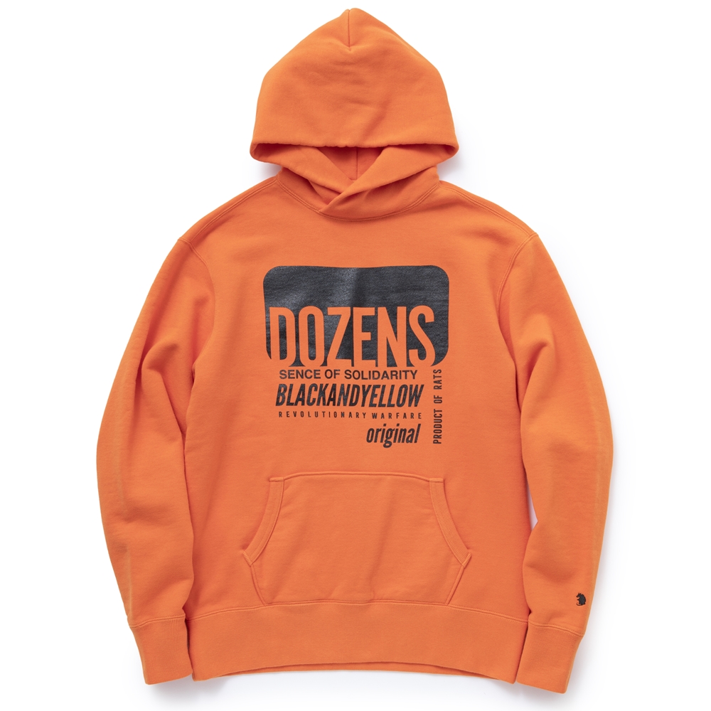 画像: 【30%OFF】RATS/CROSS NECK HOODIE BLACK TAG（ORANGE）［プルオーバーパーカー-23秋冬］