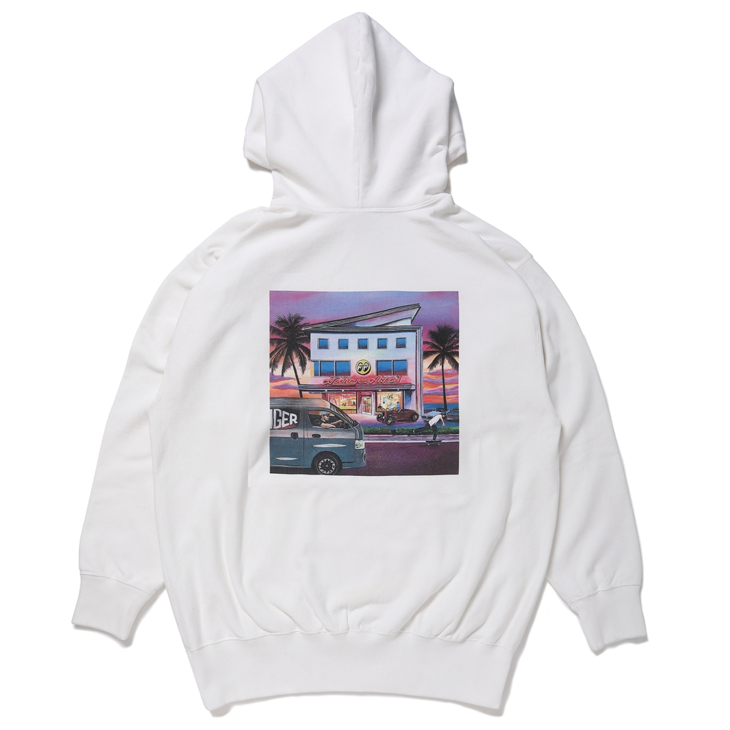 画像: CHALLENGER/×MOON Equipped HOODIE（WHITE）［プルオーバーパーカー-24春夏］