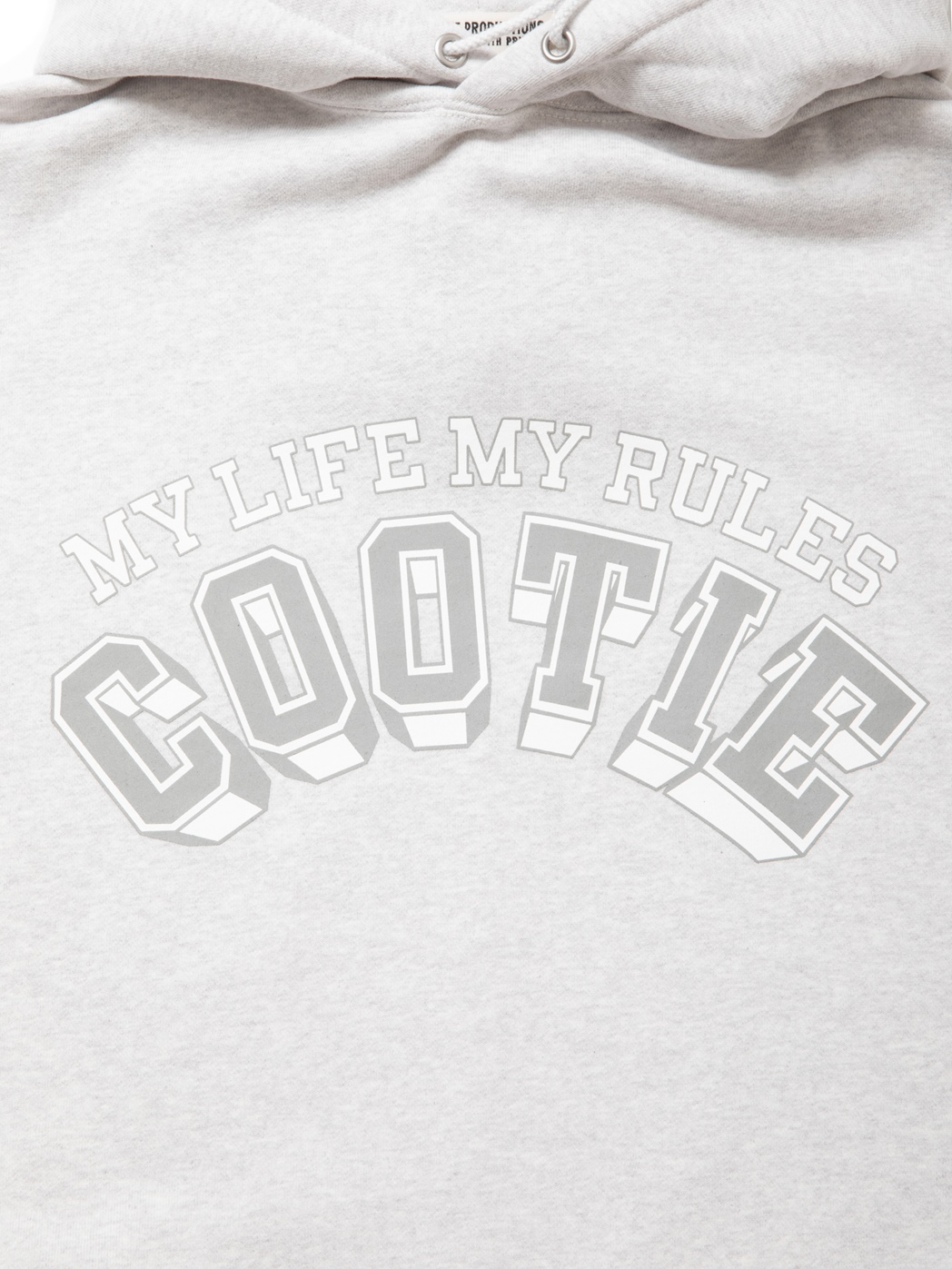 画像: COOTIE PRODUCTIONS/Open End Yarn Print Sweat Hoodie（Oatmeal）［スウェットフーディー-24春夏］