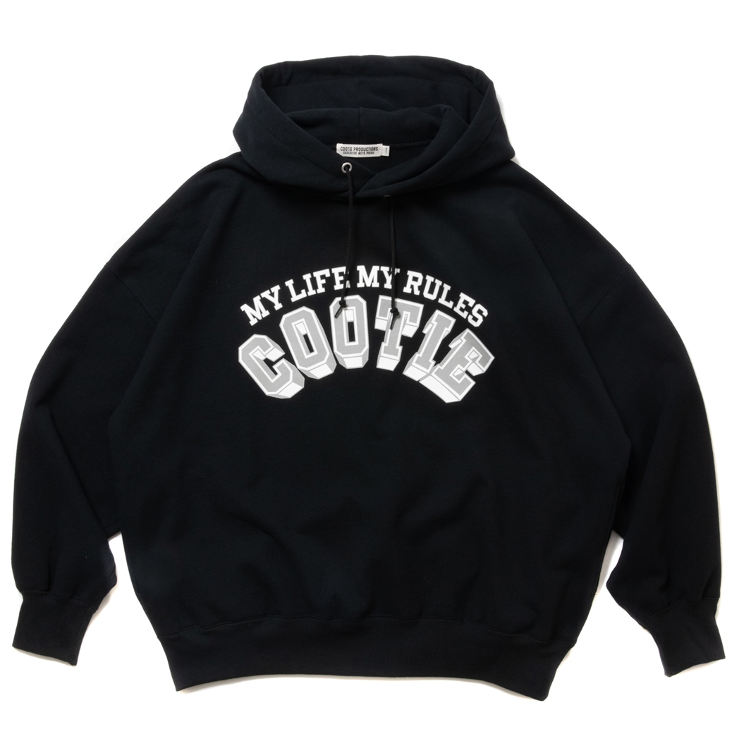 画像: COOTIE PRODUCTIONS/Open End Yarn Print Sweat Hoodie（Black）［スウェットフーディー-24春夏］