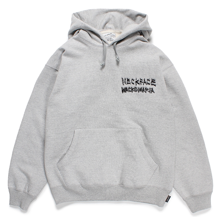 画像: WACKO MARIA/NECKFACE / HEAVY WEIGHT HOODED SWEAT SHIRT（GRAY）［プルオーバーパーカー-24春夏］