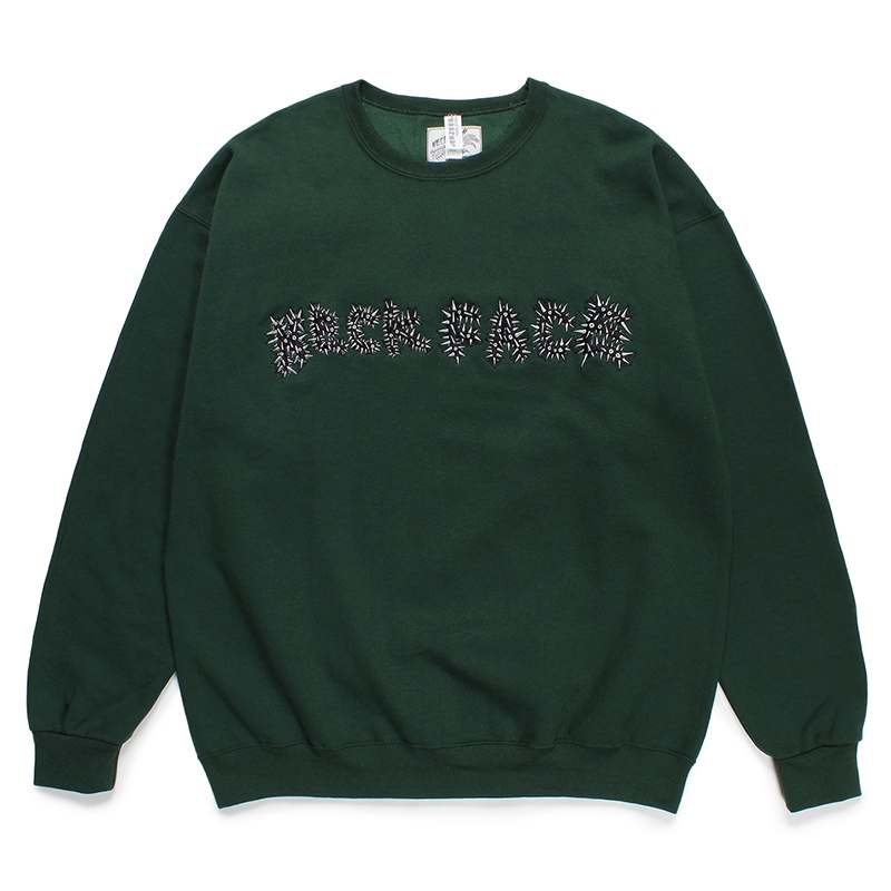 画像: WACKO MARIA/NECKFACE / SWEAT SHIRT（GREEN）［クルーネックスウェット-24春夏］