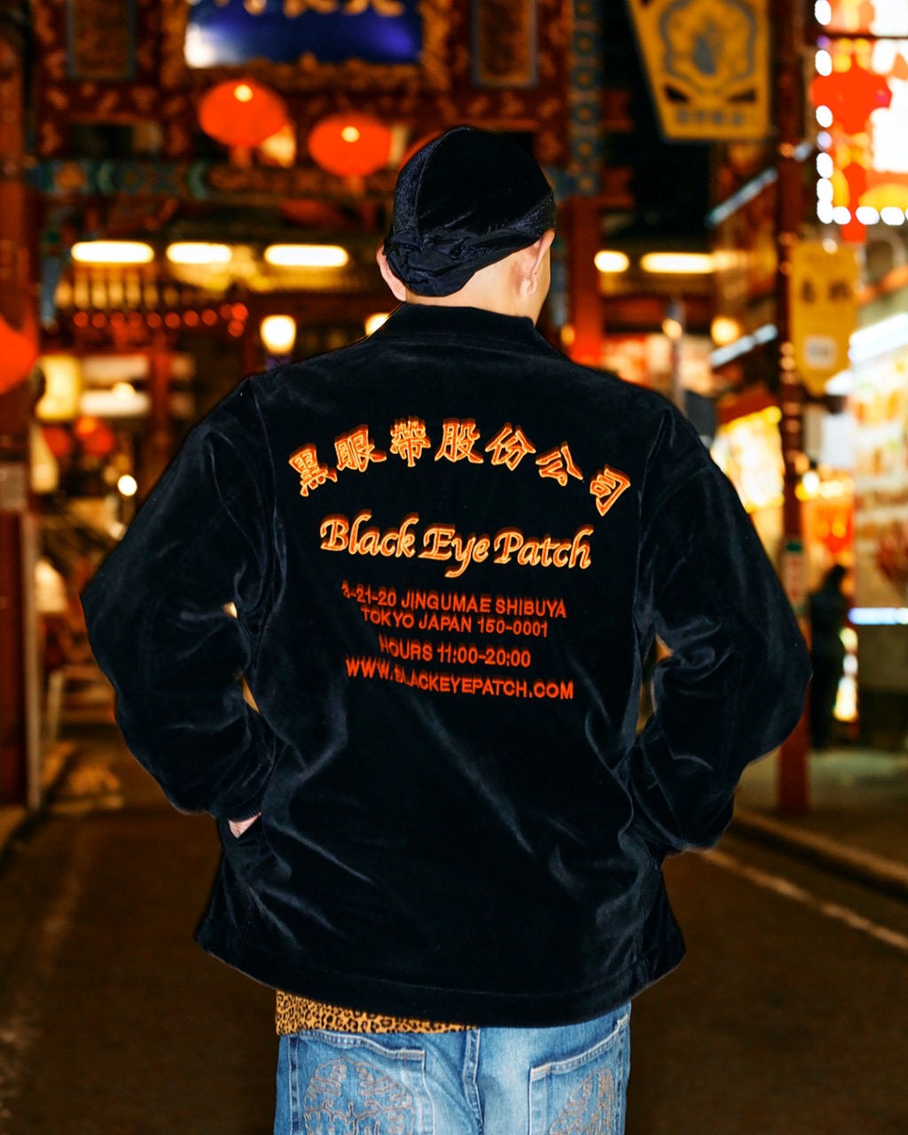 画像: BlackEyePatch/CHINATOWN STORE VELOUR WORK JACKET（BLACK）