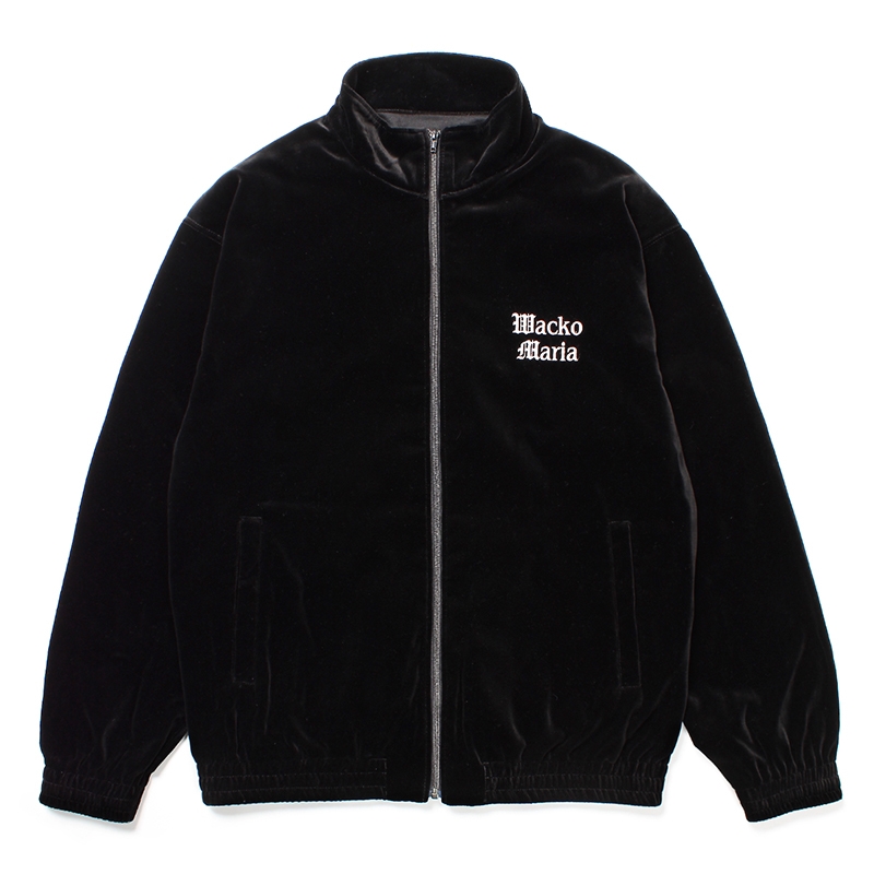 画像: WACKO MARIA/VELVET TRACK JACKET（BLACK）［ベルベットトラックJKT-24春夏］