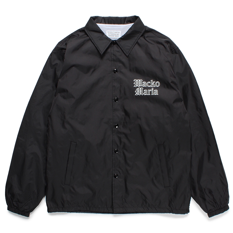 画像: WACKO MARIA/COACH JACKET（BLACK）［コーチJKT-24春夏］