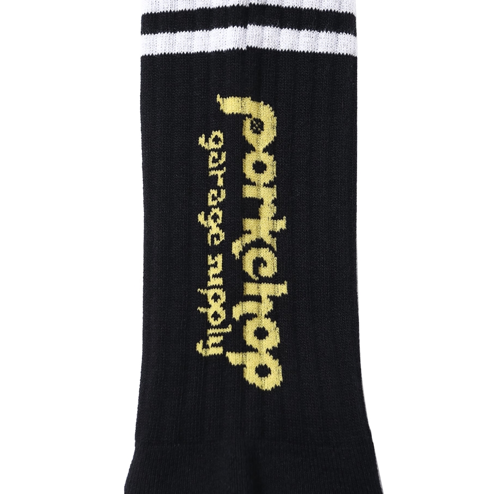 画像: PORKCHOP/PORK SOX P-23 type-A（BLACK）［ソックス-24春夏］