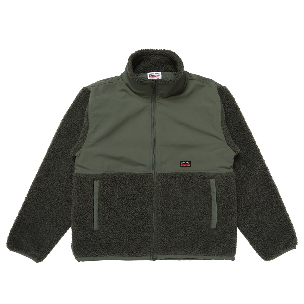 画像: PORKCHOP/BOA FLEECE STAND JKT（FOREST GREEN）［ボアフリーススタンドJKT-24春夏］