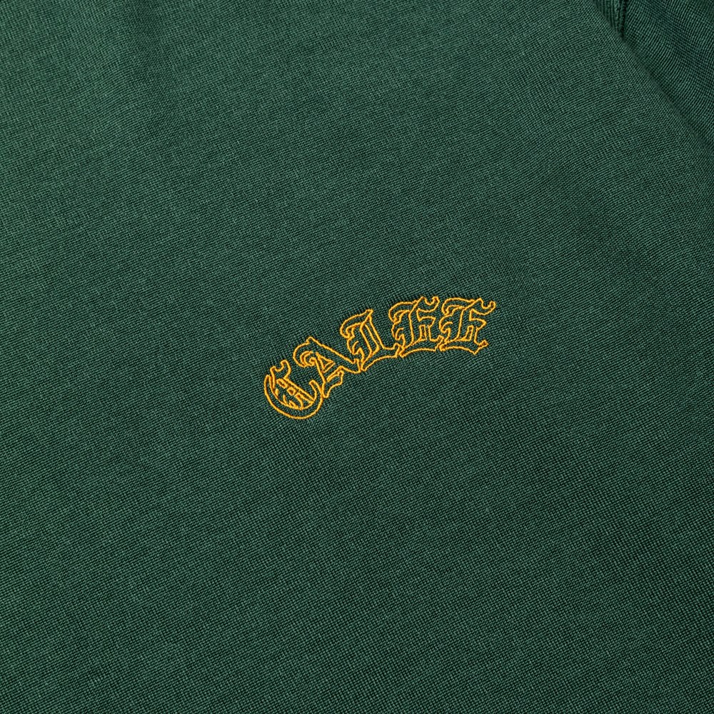 画像: 【30%OFF】CALEE/VINTAGE TYPE R/C DROP SHOULDER L/S TEE（GREEN）［ドロップショルダー長袖T-24春夏］