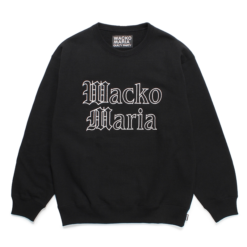 画像: WACKO MARIA/HEAVY WEIGHT CREW NECK SWEAT SHIRT（BLACK）［クルーネックスウェット-24春夏］