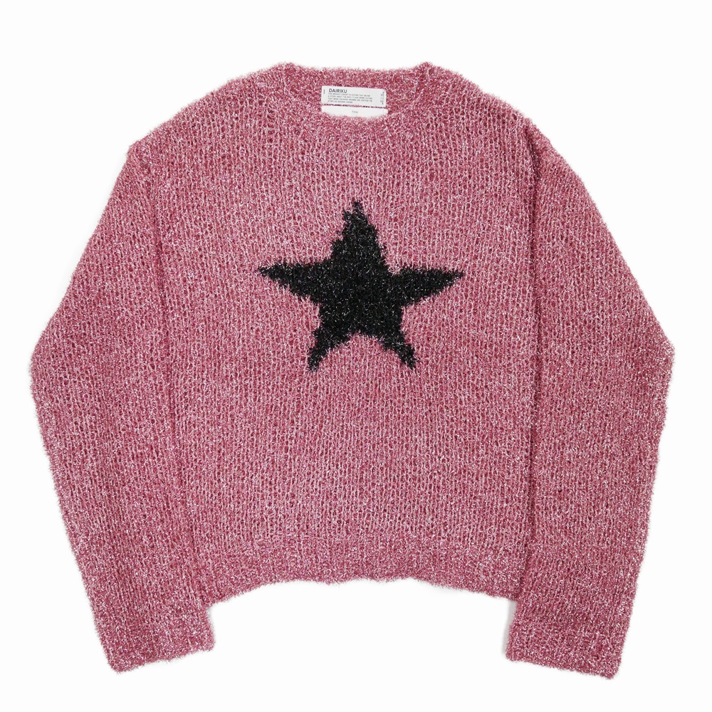画像: DAIRIKU/"Babylon" Star Lame Knit（Pink） 【30%OFF】［スターラメニット-24春夏］