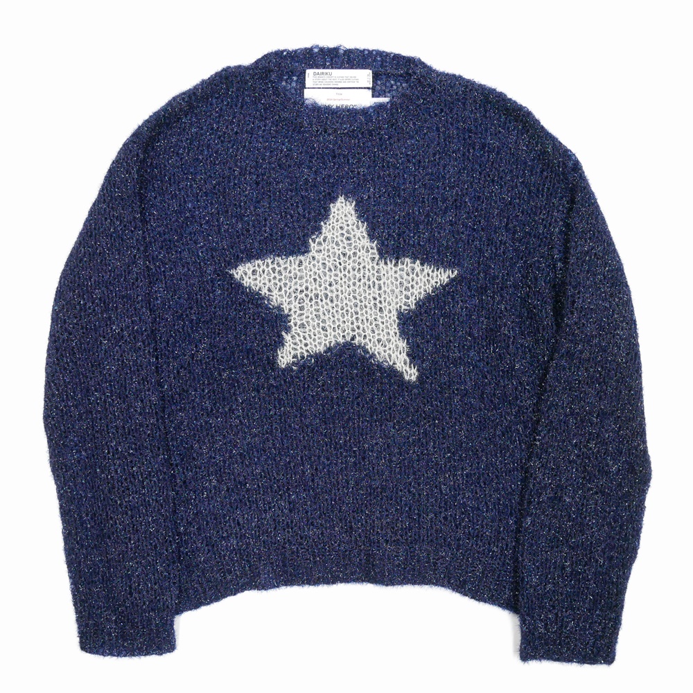 画像: DAIRIKU/"Babylon" Star Lame Knit（Navy）［スターラメニット-24春夏］