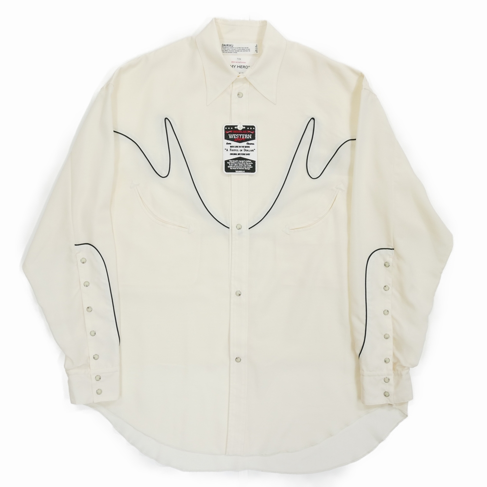 画像: 【30%OFF】DAIRIKU/"J.Fox" Western Over Shirt（Ivory）［ウエスタンオーバーシャツ-24春夏］