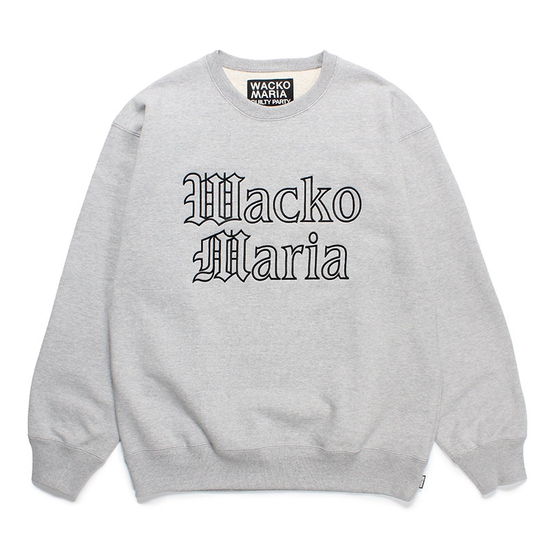 画像: WACKO MARIA/HEAVY WEIGHT CREW NECK SWEAT SHIRT（GRAY）［クルーネックスウェット-24春夏］