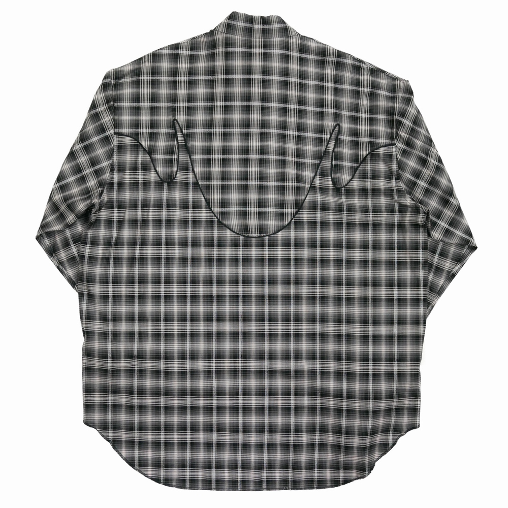 画像: DAIRIKU/Check Western Over Shirt（Black）［チェックウエスタンオーバーシャツ-24春夏］