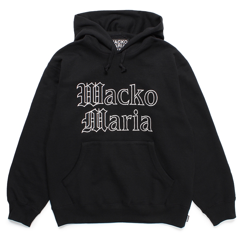 画像: WACKO MARIA/HEAVY WEIGHT PULL OVER HOODED SWEAT SHIRT（BLACK）［プルオーバーパーカー-24春夏］