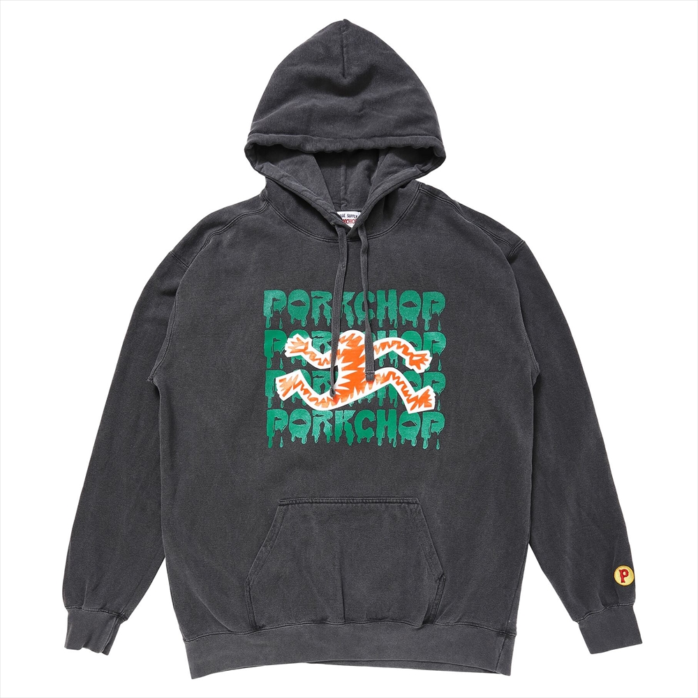 画像: PORKCHOP/AP OLLIEMAN HOOIDE（×AIRWALK CLASSICS）（ASH BLACK）［プルオーバーパーカー-24春夏］