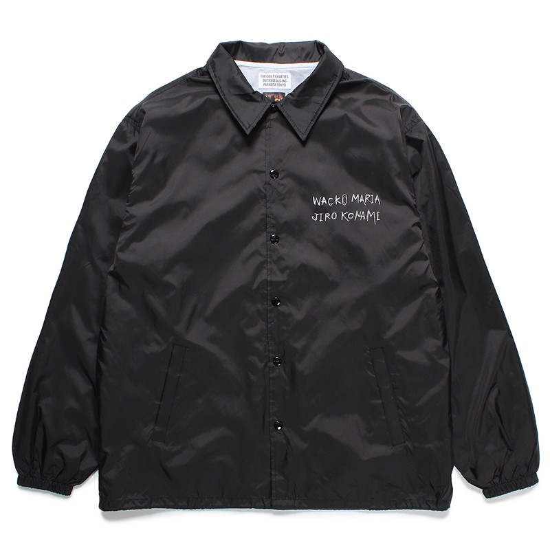 画像: WACKO MARIA/JIRO KONAMI / COACH JACKET（BLACK）［コーチJKT-24春夏］