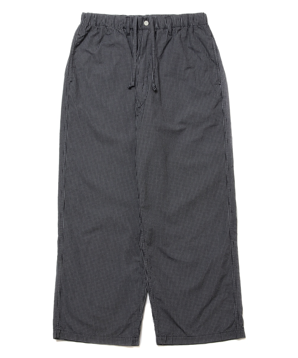 画像: COOTIE PRODUCTIONS/Garment Dyed Ripstop Check Easy Pants（Black）［チェックイージーパンツ-24春夏］