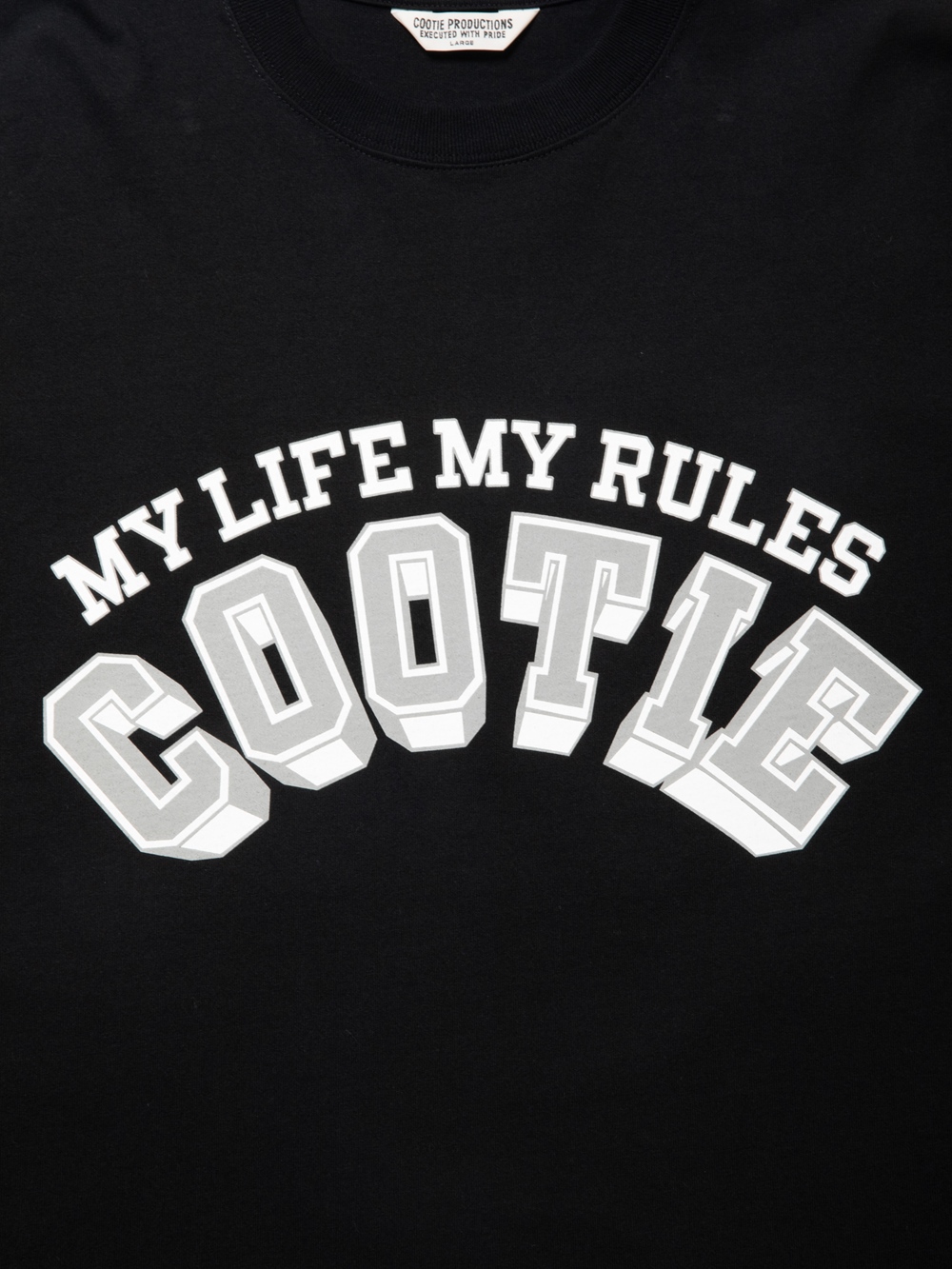 画像: COOTIE PRODUCTIONS/Open End Yarn Print L/S Tee（Black）［プリント長袖T-24春夏］