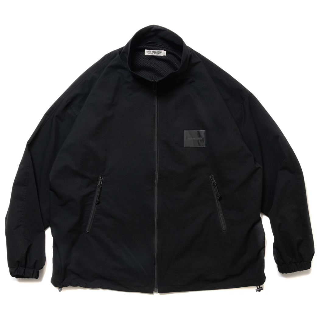 画像: COOTIE PRODUCTIONS/Polyester Perforated Cloth Track Jacket（Black）［トラックJKT-24春夏］