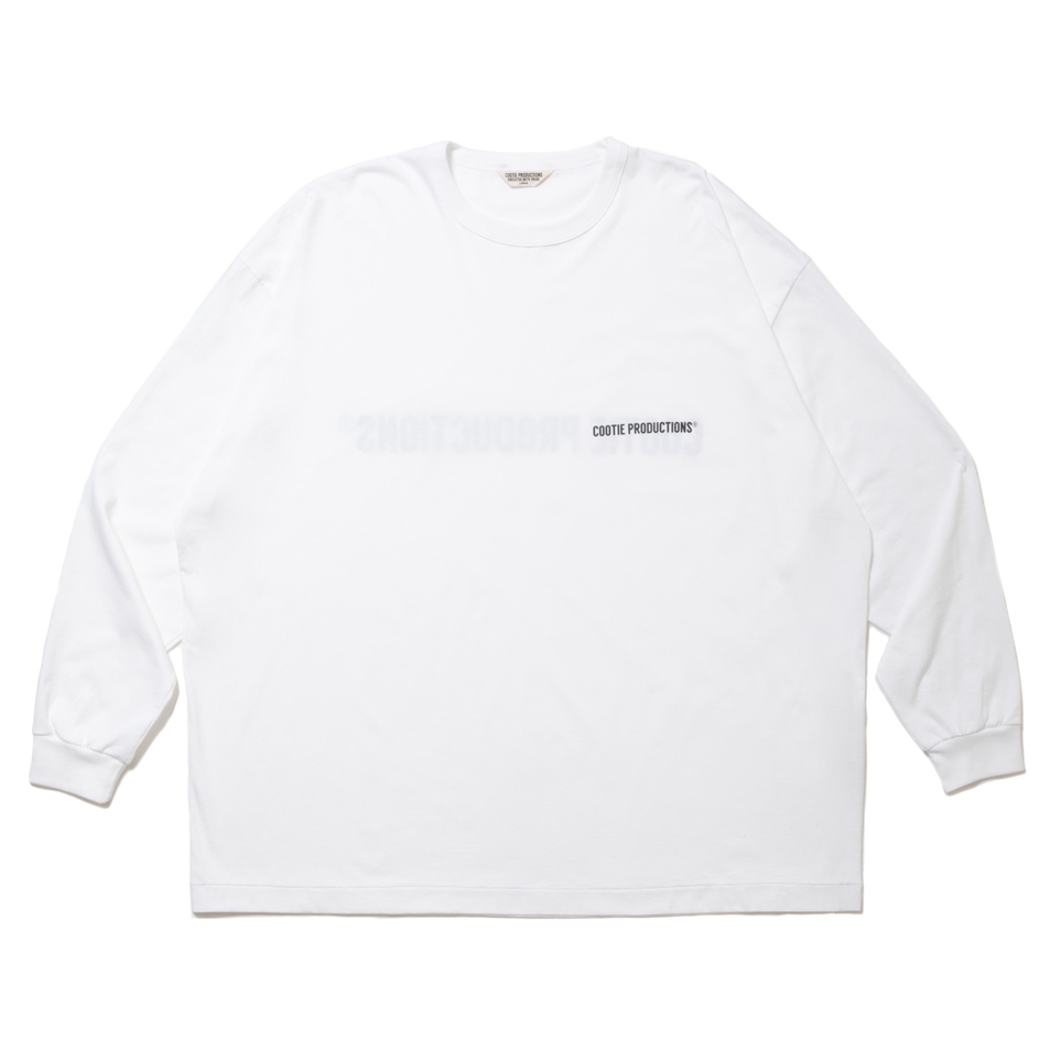 画像: COOTIE PRODUCTIONS/Print Oversized L/S Tee（White）［オーバーサイズ長袖T-24春夏］