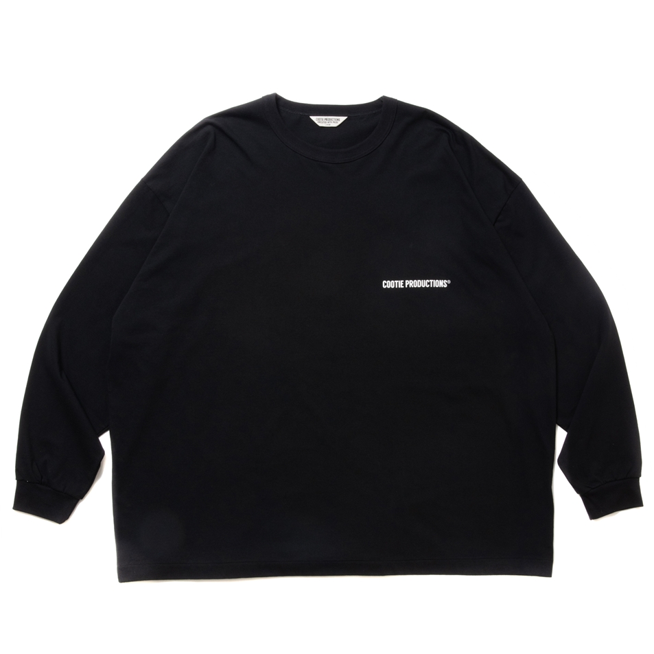 画像: COOTIE PRODUCTIONS/Print Oversized L/S Tee（Black）［オーバーサイズ長袖T-24春夏］