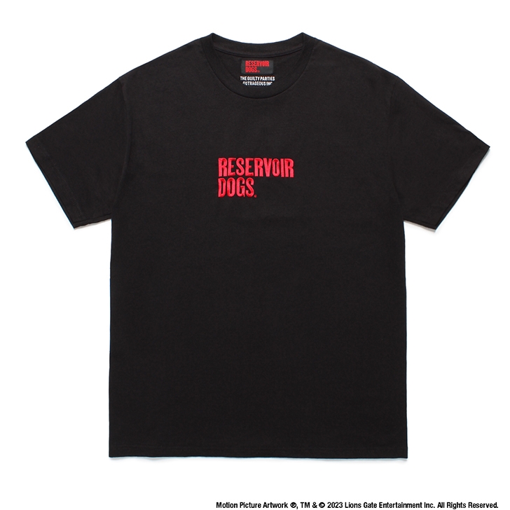 画像1: WACKO MARIA/RESERVOIR DOGS / T-SHIRT（BLACK）［刺繍T-24春夏］ (1)