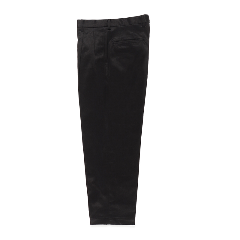 画像: WACKO MARIA/DOUBLE PLEATED CHINO TROUSERS（BLACK）［ツータックチノトラウザース-24春夏］